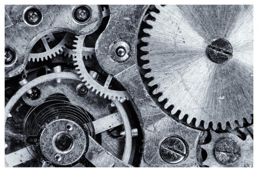 Macro Cogwheel Gear Engine