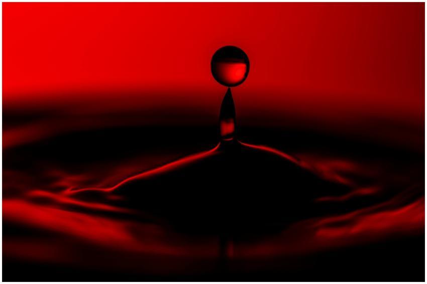 Close-up image capturing the dramatic splash of a