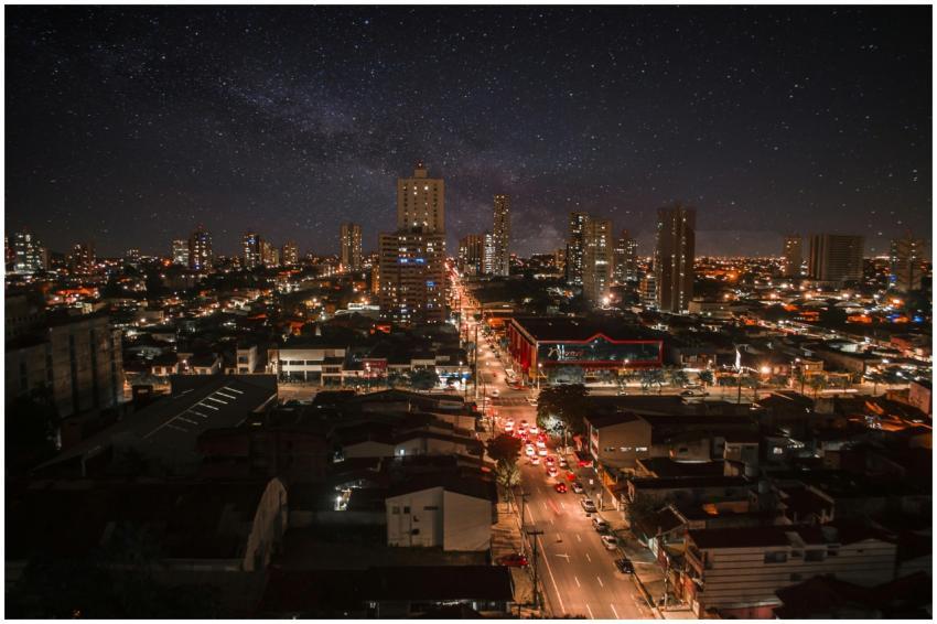 Captivating night cityscape of Nazaré, Brazil, sho
