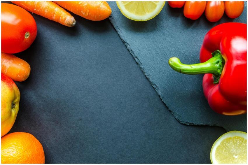Vibrant assortment of fresh fruits and vegetables