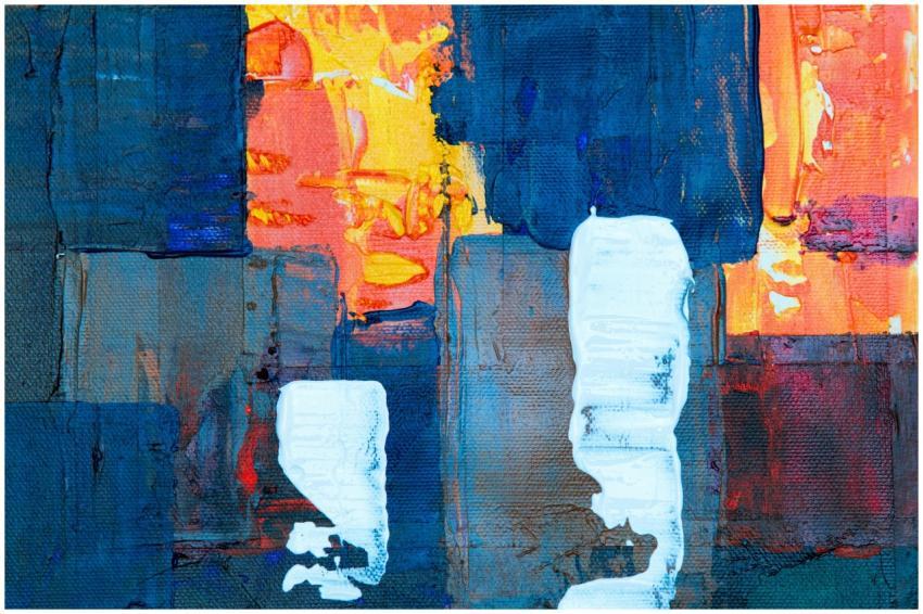 Explore a vibrant abstract expression with bold co