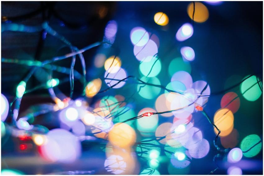 A mesmerizing close-up of colorful bokeh from illu