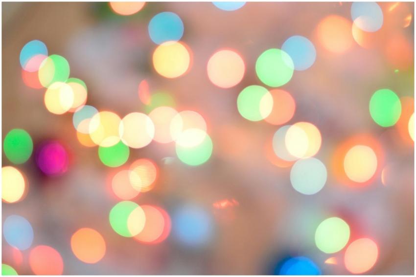 Vibrant abstract image with colorful bokeh lights