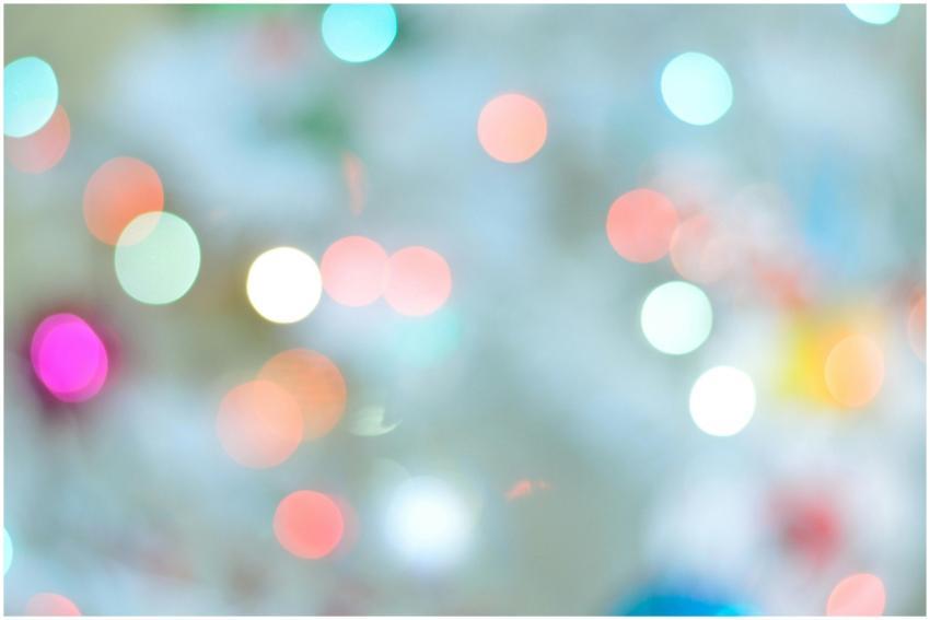 A dreamy bokeh background with colorful blurred li