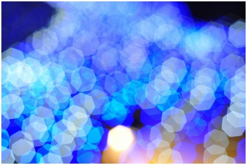 Colorful abstract bokeh background featuring vibra