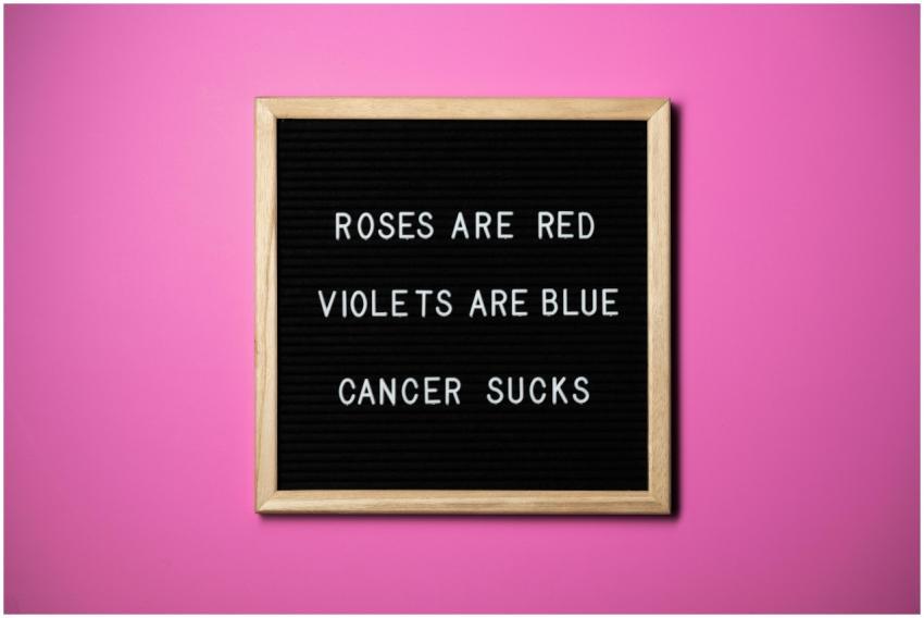 Inspirational letter board with a pink backdrop pr