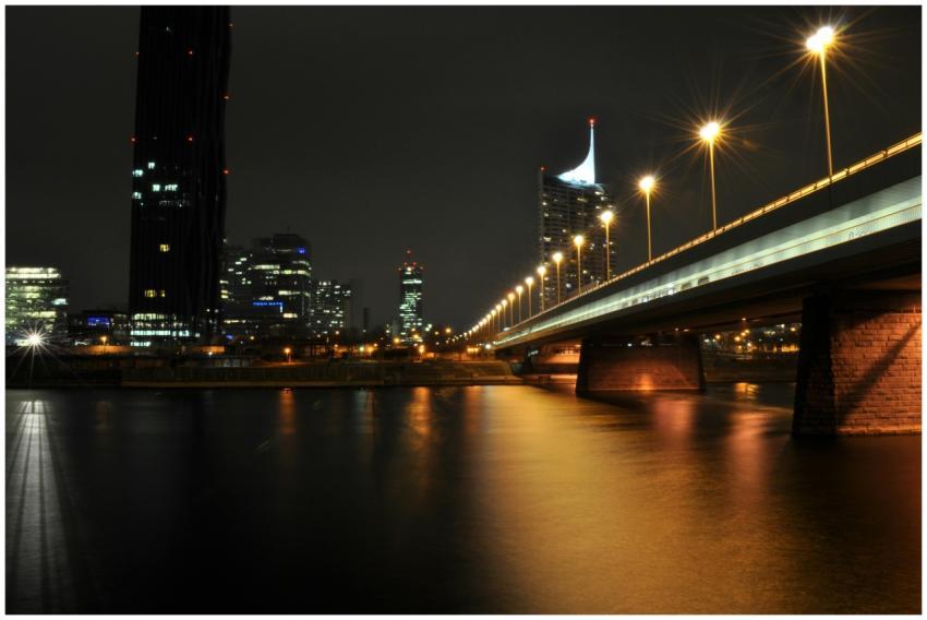 Captivating night view of Vienna's cityscape with