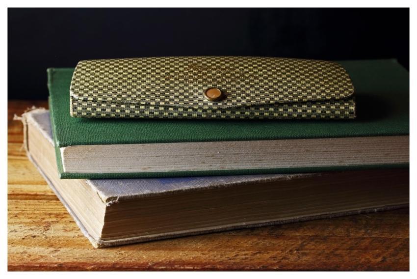 Old Books Hard Cover Retro Case For Glasses Table