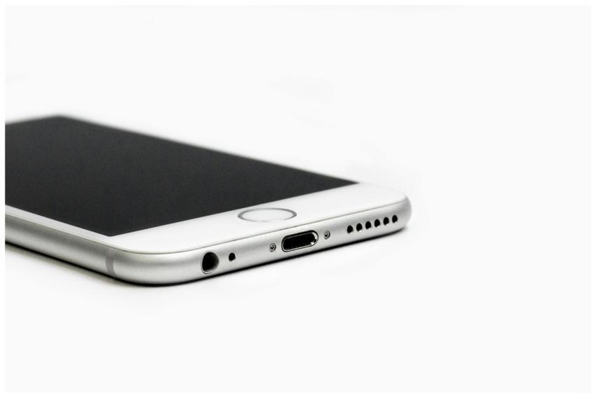 Minimalist image of a sleek smartphone with focus
