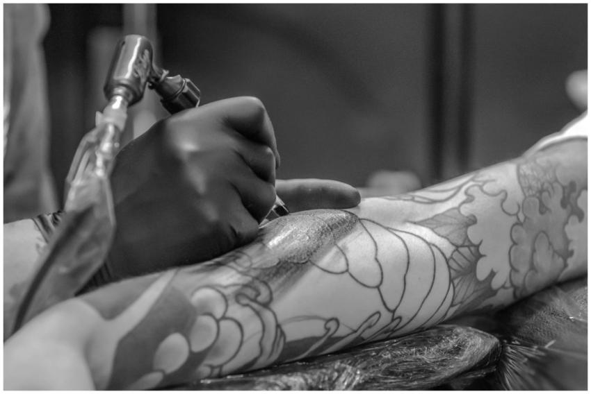 Artistic black and white photo capturing the detai