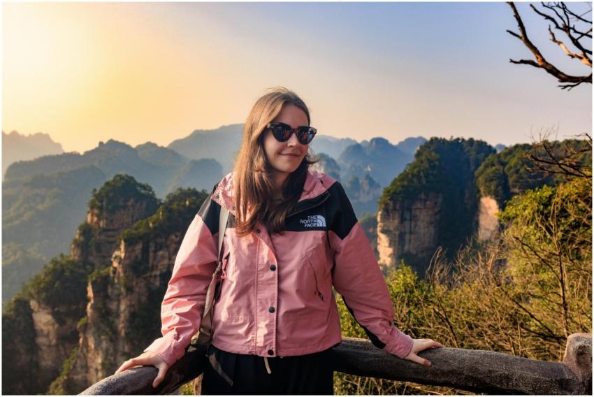 Young Woman Sunglasses Zhangjiajie
