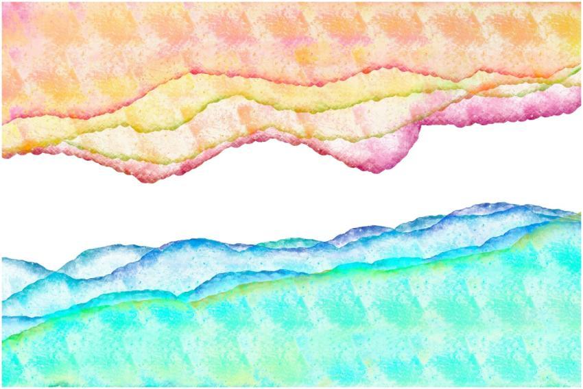 Colorful abstract watercolor artwork with pastel h