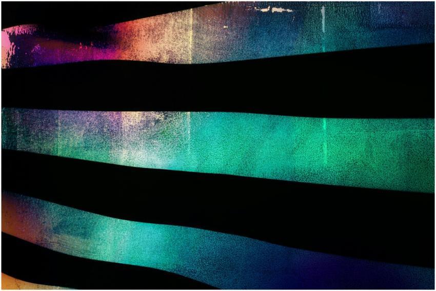 Vivid abstract art featuring colorful stripes and