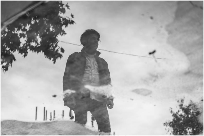 Moody Reflection Man Water