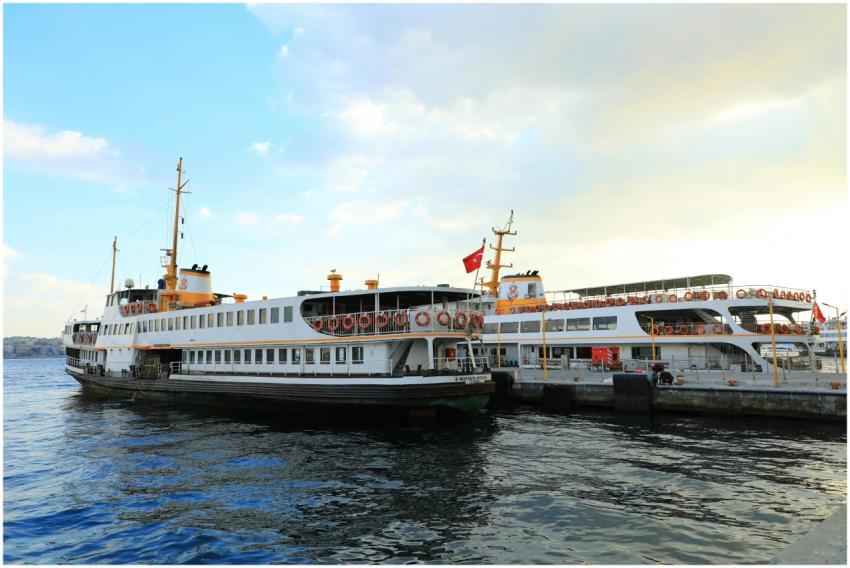 Scenic Istanbul Ferry Docked