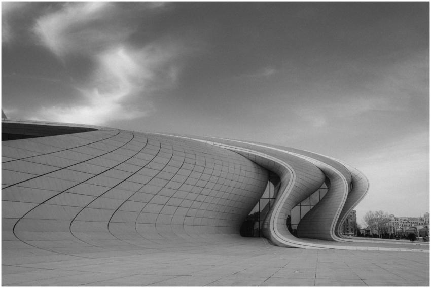 Modern architectural marvel in Baku, showcasing fl