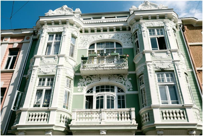 Beautiful ornate facade of a historic building in