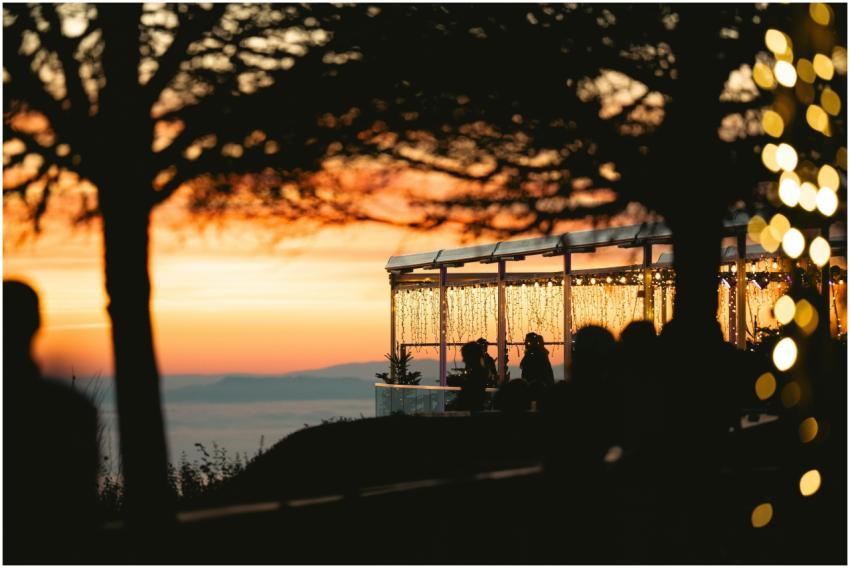 Silhouette People Sunset Glowing