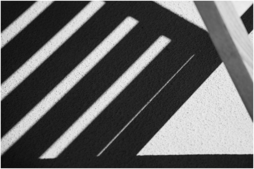 Black and white abstract shadows creating geometri
