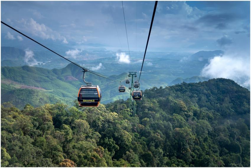 Experience breathtaking views from a cable car rid