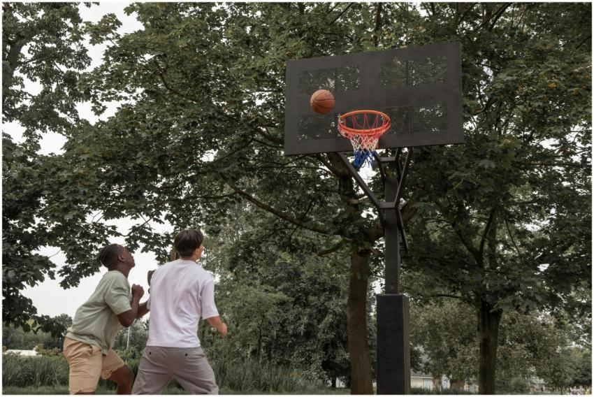 Unrecognizable diverse sportsmen in activewear thr