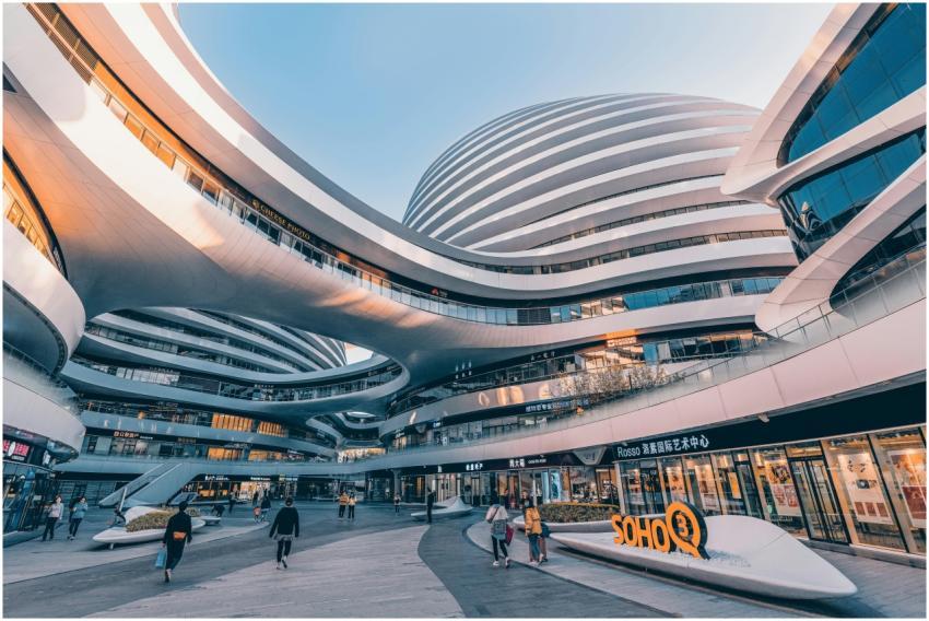 Stunning view of the futuristic Galaxy SOHO comple
