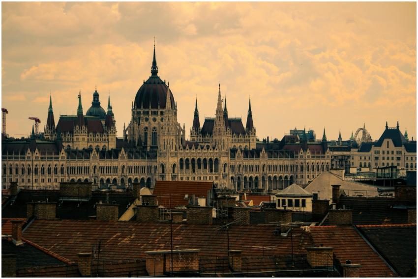 A stunning view of the Budapest Parliament buildin