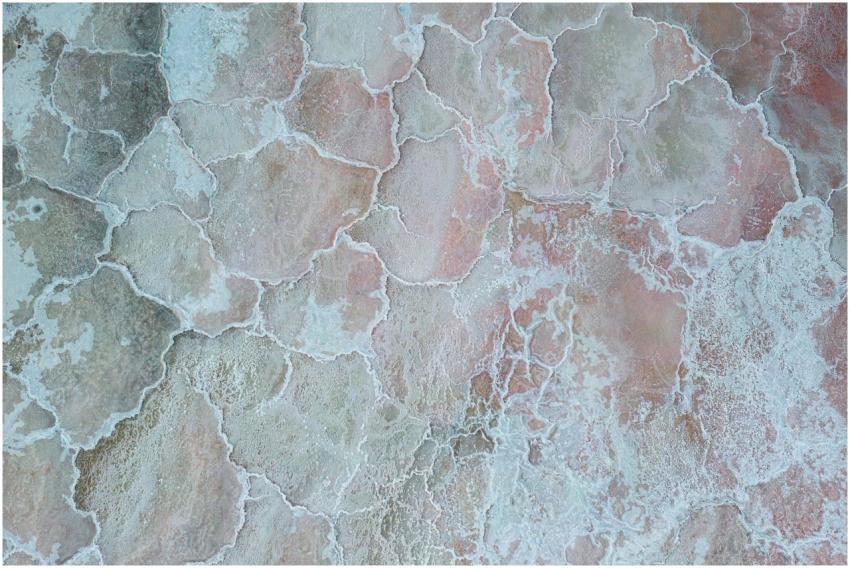 Aerial photo showcasing the unique patterns and co