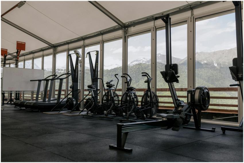 Spacious indoor gym featuring state-of-the-art equ