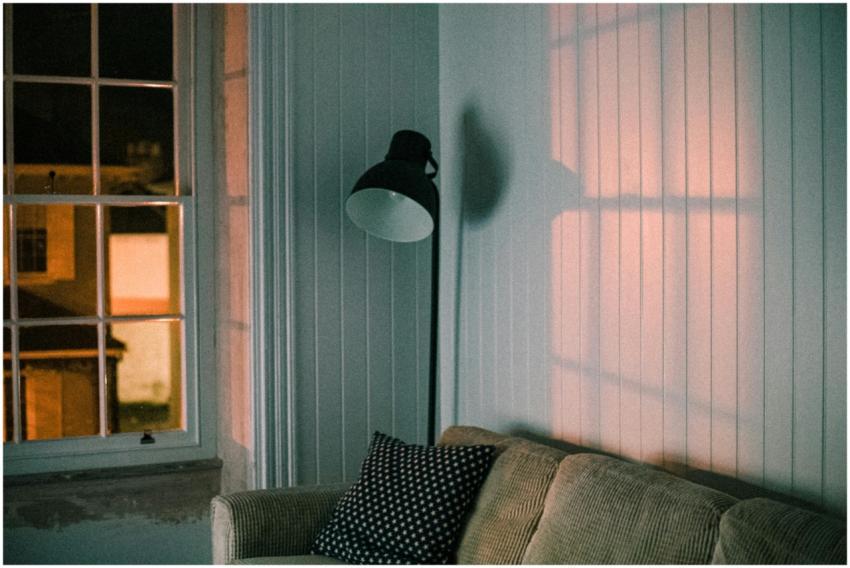 A warm and inviting living room featuring a soft c