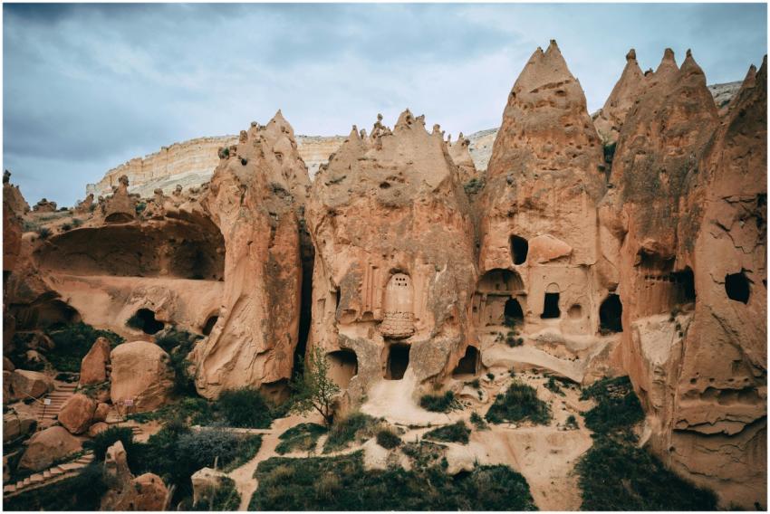 Stunning landscape of Cappadocia's unique rock for