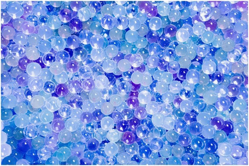 A stunning collection of blue and purple transluce