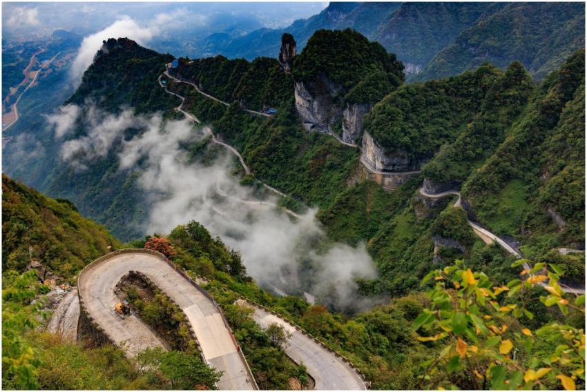 Winding Mountain Road Tianmen