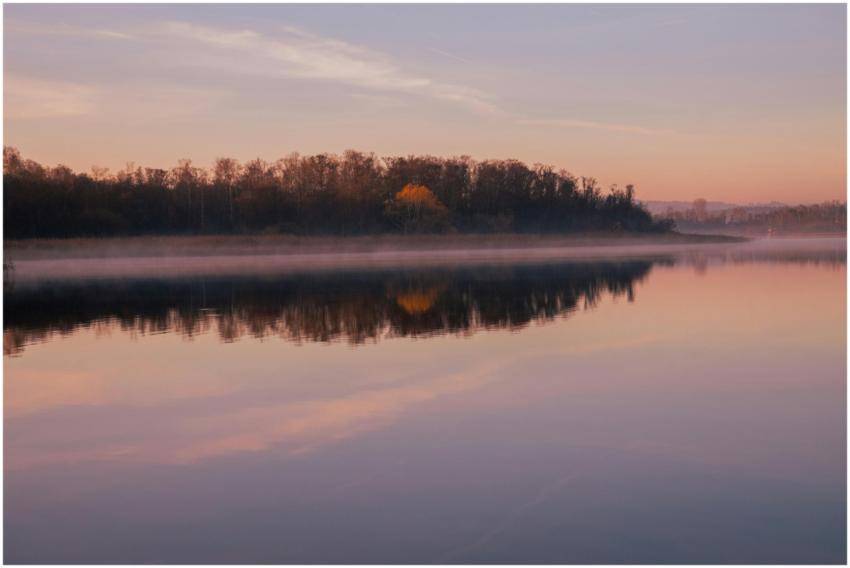 Tranquil Lake Sunrise Jonkoping