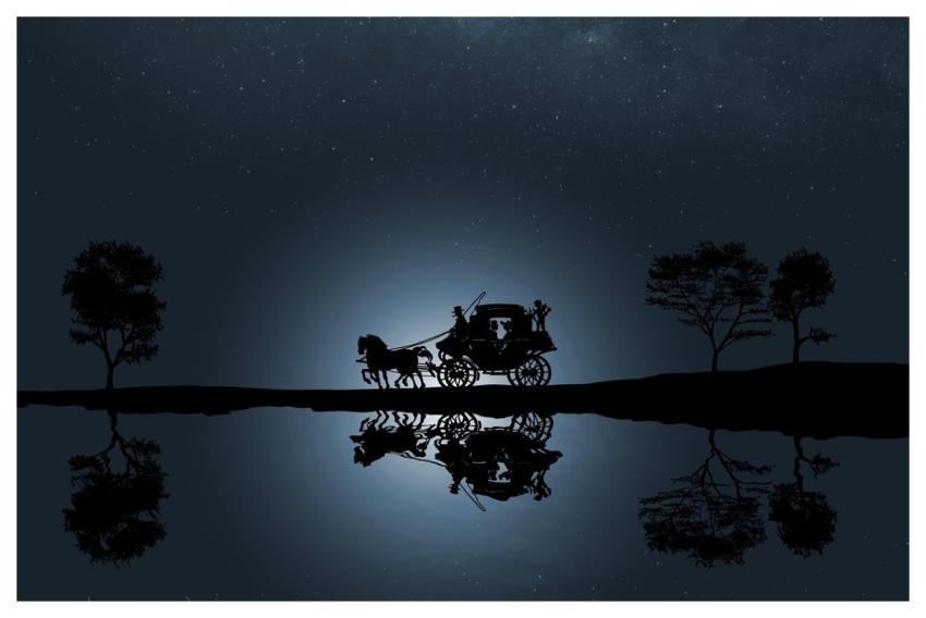 Wagon Desktop Backgrounds Nature Background Silhou