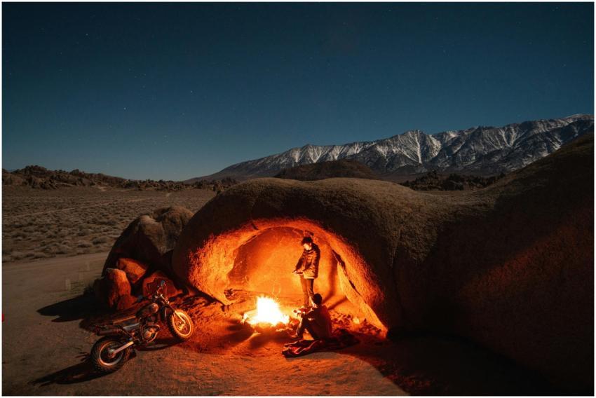 A scenic night adventure in Alabama Hills, featuri