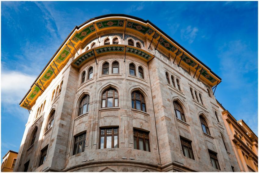 A beautiful neoclassical building with ornate desi