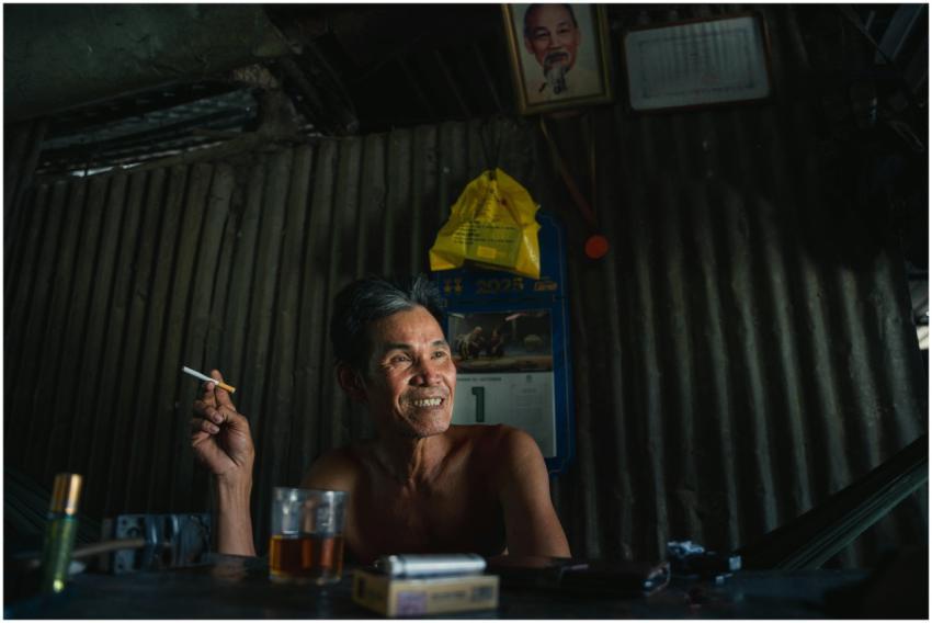 Portrait Man Relaxing Indoors