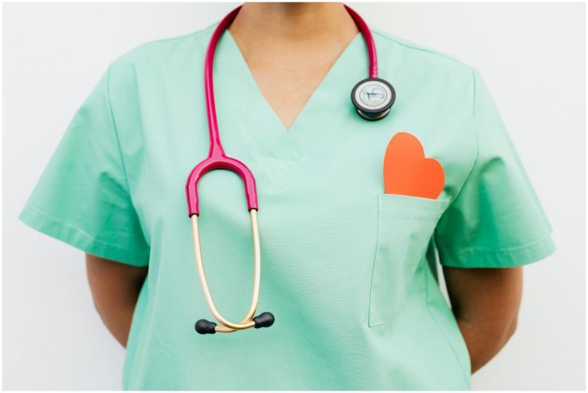 Close-up of a medical professional with a stethosc