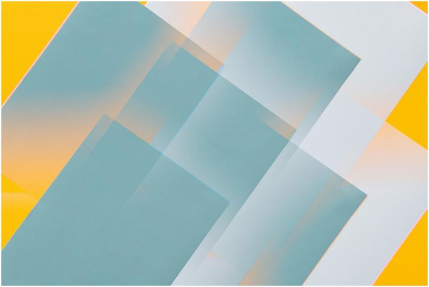 Creative abstract geometric design with overlappin