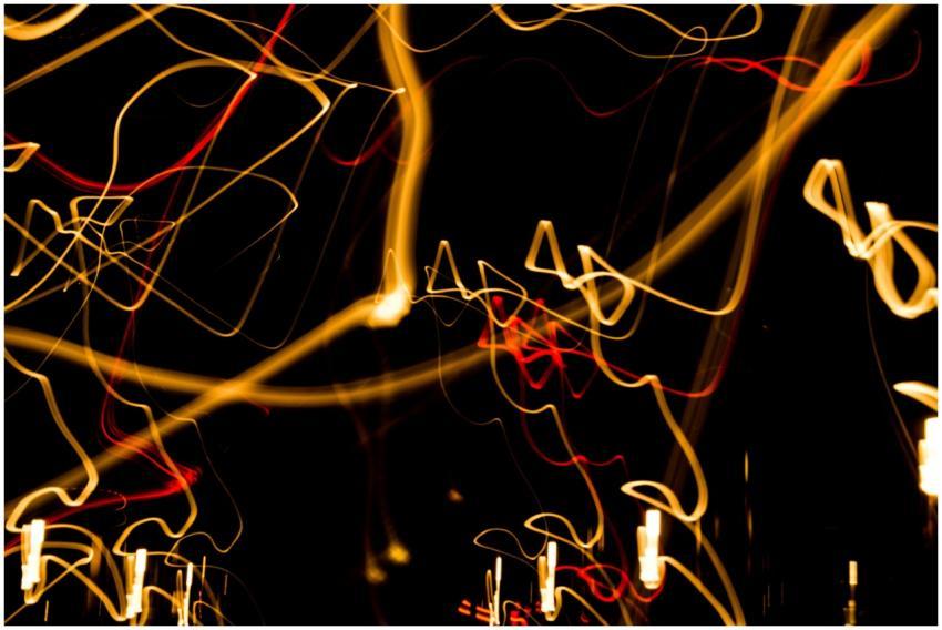 Engaging abstract image of vibrant light trails cr