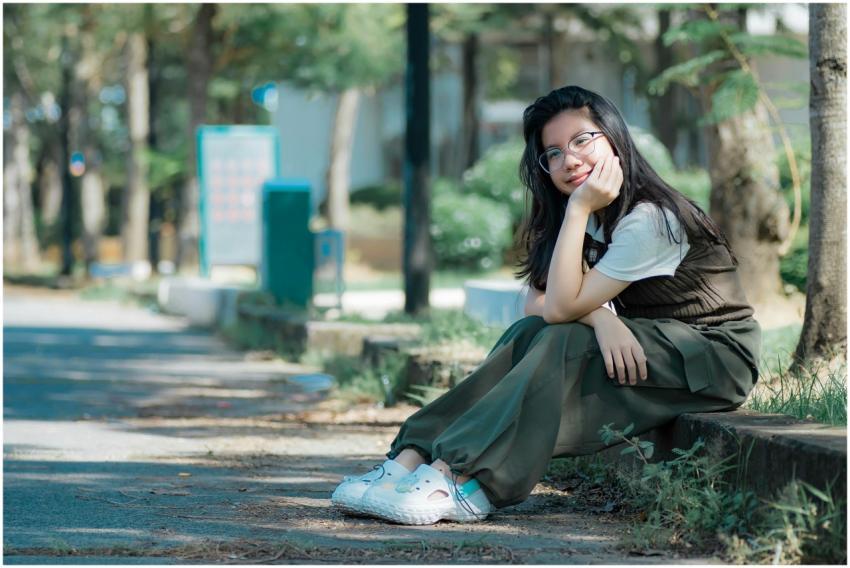 Young Woman Relaxing Outdoors