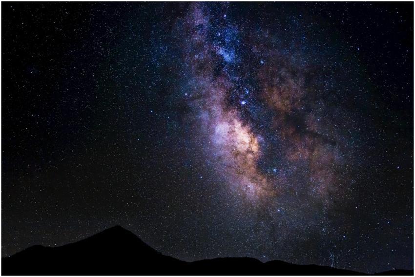 Captivating night sky featuring the Milky Way abov