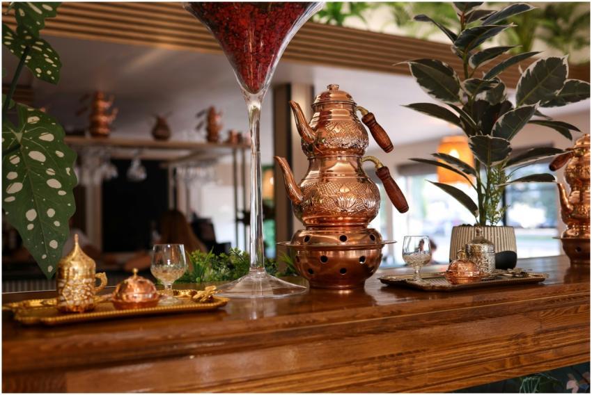 Elegant Copper Tea Set