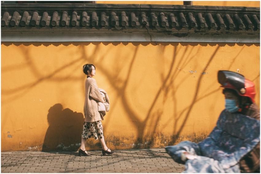 Street Scene Woman Wall