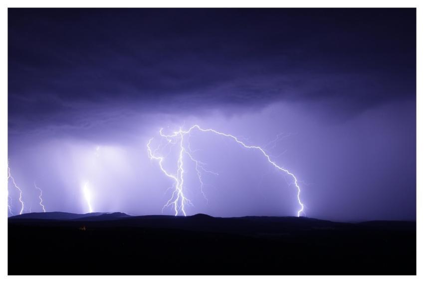 Flash Thunderstorm Ore Mountains Nature