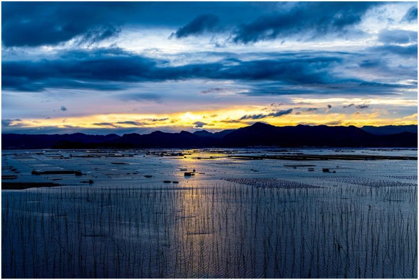 A breathtaking sunset casts vibrant colors over a