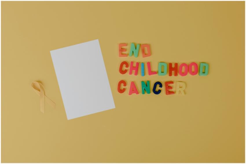 A yellow ribbon and text advocating for ending chi
