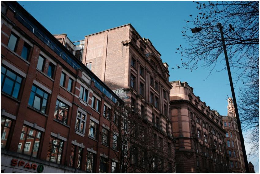 Majestic historic buildings with classic architect