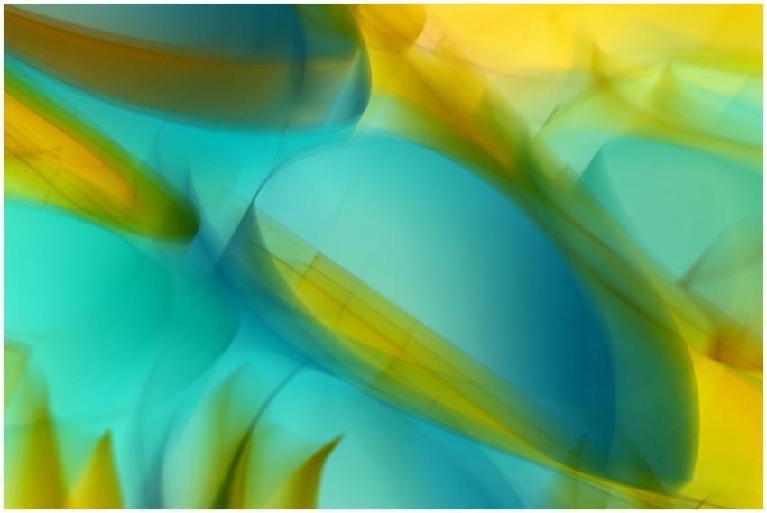 Vibrant abstract artwork featuring fluid, colorful